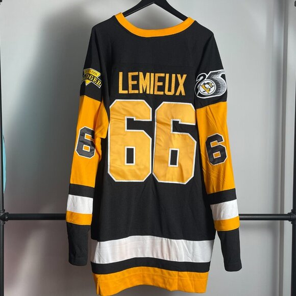 Men's Mitchell & Ness Pittsburgh Penguins Lemieux Jersey various sizes - Picture 2 of 6